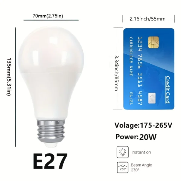 4pcs LED Light Bulbs