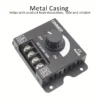 9af75704-ad0a-4a0a-89de-8005c26464c5.webp 1pc 12V to 24V 30A LED Dimmer Switch Knob with Metal Housing