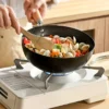 JHLRC 20cm Cast Iron Small Wok
