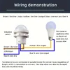 2pcs White PIR Motion Sensor Switch