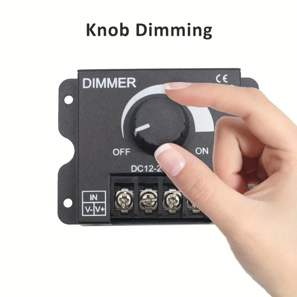 e965f5cc-c31a-4235-ba74-4fd18f25865e.webp 1pc 12V to 24V 30A LED Dimmer Switch Knob with Metal Housing